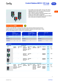 Thumbnail of document Data Sheet - ConSig 8040 Series Control & Signaling Stations